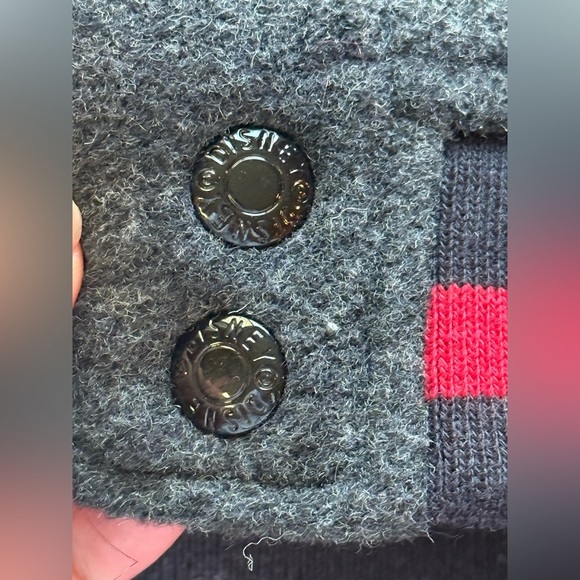 Vintage Men Disney Mickey Mouse Embroidered Varsity Blk Wool Leather Jacket S - Picture 9 of 14